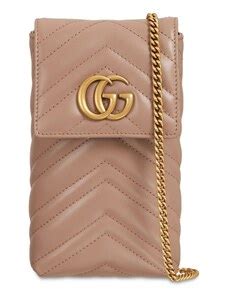 tracolla porta cellulare gucci|Porta cellulare gg marmont in pelle con tracolla .